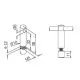 Edelstahl Design MiniRail Mittelstütze 11816 für Stab 6mm