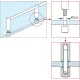 Edelstahl Design MiniRail Mittelstütze 11816 für Stab 6mm