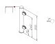 Hustenschutz Pfosten 20-150-25 rechts - Rohr � 25.4 mm - Chrom Design