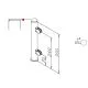 Hustenschutz Pfosten 20-150-38 rechts - Rohr � 38.1 mm - Anthrazit Design