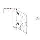Hustenschutz Pfosten 20-151-38 links - Rohr � 38.1 mm - Anthrazit Design