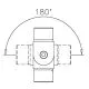 Edelstahl Design Rohr 38.1 mm Rohrverbinder variabel