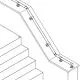 Edelstahl Design Rohr 38.1 mm Rohrverbinder variabel