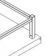 Edelstahl Eckst�tze Aufsatz Holzmontage 8 x 8 mm