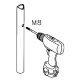 Chrom Design V4A Glasklemme 42 - Rohr 50,1 mm - Glas 6-12.76mm