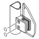 Chrom Design V4A Glasklemme 42 - Rohr 50,1 mm - Glas 6-12.76mm