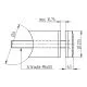 Glasbefestigungsadapter Edelstahl V4A Glas bis 16.76 mm Rohr 42.4 mm