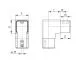 Nutrohr 25x25 mm Eckbogen 90� vertikal Edelstahl