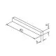 Distanzkl�tze - 100 St�ck Spiegelschiene 35x14mm