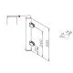 Hustenschutz Pfosten 20-150-38 45� - Rohr � 38.1 mm - Messing matt Optik