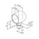 Edelstahl Design Rohr 38,1 mm Kugelrohradapter 1x90�