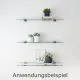 Glasplattenträger 221108 Edelstahl Design Glas 06-08 mm Wandmontage
