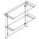 Edelstahl DS Glasbodenhalter Rohr 25,4 mm - 200 mm