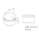 Messing matt Design Rohr 38,1 mm Endkappe gew�lbt