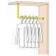 Chrom Design Garderobe Modell 20731 - 25,4 mm