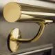 Messing Design Handlaufst�tze Rohr 38,1 mm Blindmontage