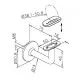 Messing Design Handlaufhalter flach & Rohr Blindmontage