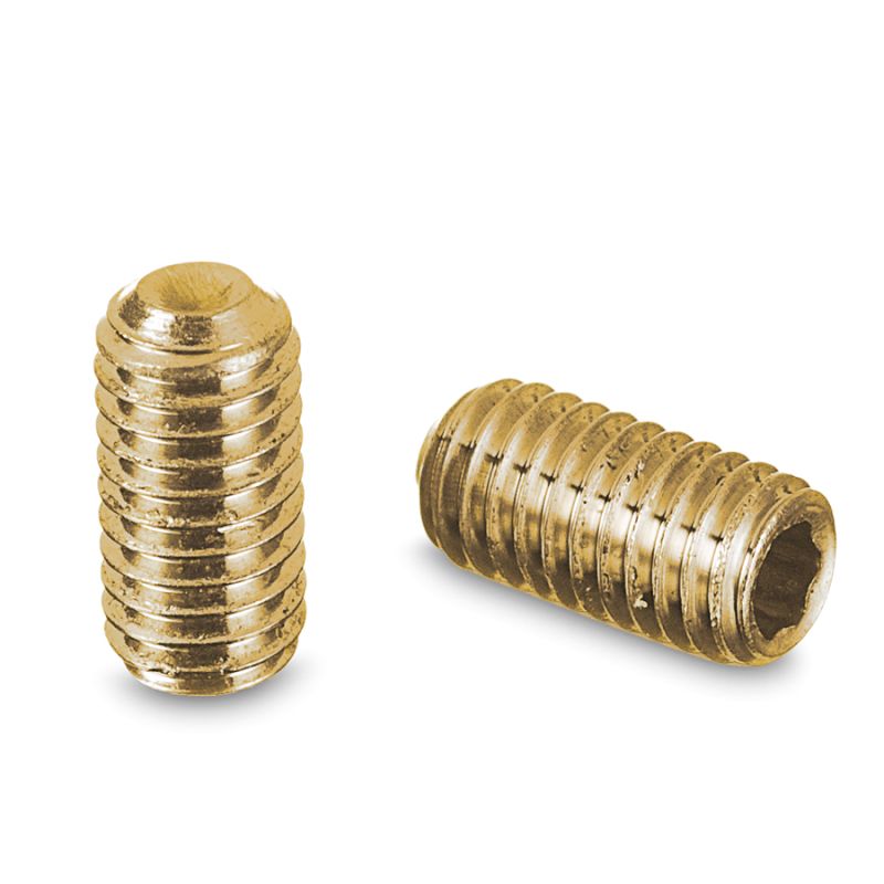 M5 x 10 mm Madenschraube in Messing Design Packung mit 10 Stck