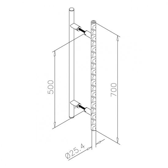 Sauna Türgriff 475907 - 25-70 in Buche und Chrom poliert Design