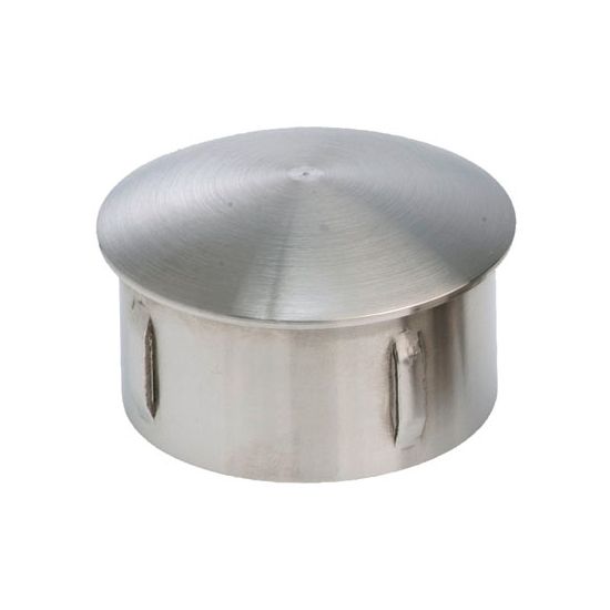 Endkappe gewölbt mit M8 Innengewinde, massiv, für Rohr ø 42,4 x 4,0mm