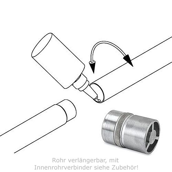 Messingrohr Wasserauslauf 1 Zoll 20-30cm - Weitere Längen