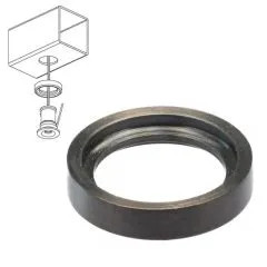 Anthrazit Design Adapterring Mini LED Flachmontage