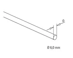 Messing matt Design Stab 6mm - Zuschnitt nach Wunsch