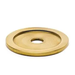 Messing Design Rohr 25,4 mm Rosette mit Bohrung 10mm