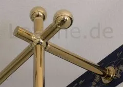 Messing Design Rohr 38,1 mm Boden- und Wandflansch