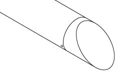 Edelstahl Endkappe schrg 45 fr Rohr 76,2 mm