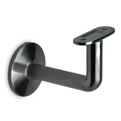 Anthrazit Design Design Handlaufhalter flach & Rohr Blindmontage