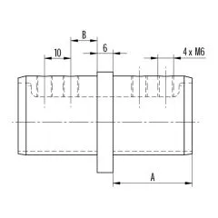 Edelstahl Rohrverbinder fr Nutrohr  42,4 mm