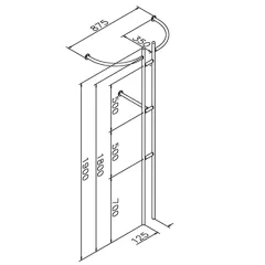 Anthrazit Design Garderobe Modell 20720 - 25,4 mm
