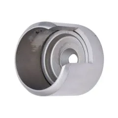 Edelstahl Wandadapter links fr Nutrohr  42,4 mm