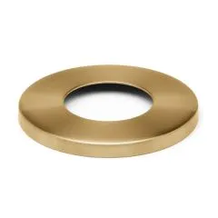 Messing matt Design Rohr 25,4 mm Abdeckkappe Flansch