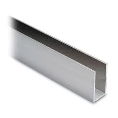 Alu U-Profil 40x20x40mm Edelstahl Design - ganze Lnge 200 cm