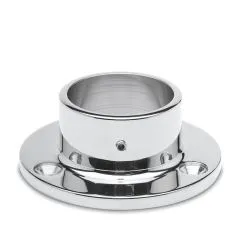 Chrom Design Rohr 50,8 mm Boden- und Wandflansch