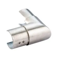 Edelstahl Rohrverbinder 90 fr Nutrohr  42,4 mm