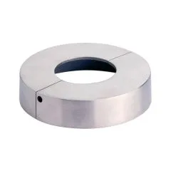 Edelstahl Rosette fr Rohr & Nutrohr  48,3 mm - Zweiteilig