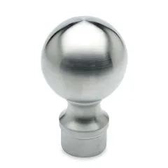 Edelstahl Design Zier Endkugel Rohr 25,4 mm