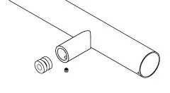 Chrom Design Abstandshalter flach fr Rohr 38,1 mm
