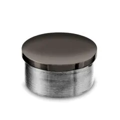 Anthrazit Design Endkappe flach fr Rohr 19.0 mm