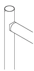 Chrom Design Rohradapter fr Rohr 38,1 mm