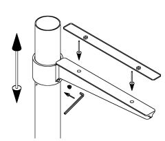 Chrom Design Glasplattentrger fr Rohr 25,4 mm - 200 mm