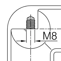 3x90 Rohrverbinder fr Rohr 38,1mm Anthrazit Design