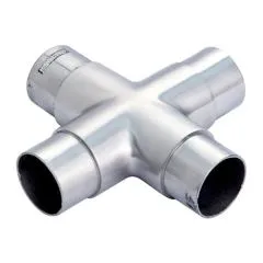 Edelstahl Rohrverbinder Kreuz fr Edelstahlrohr 42,4 mm