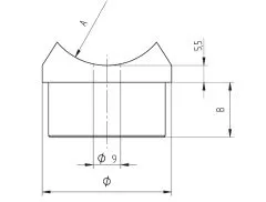 Edelstahl Rohradapter 33,7 mm auf 33,7 mm