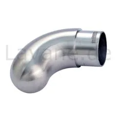Edelstahl Endbogen kurz - fr Edelstahlrohr 33,7 mm