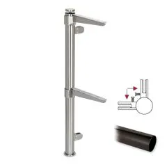 Hustenschutz Pfosten 20-112-25 - 90 - Rohr  25.4 mm - Anthrazit Design