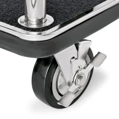 Gepck Transportwagen 1120x610 mm - Chrom Design - SCHWARZ